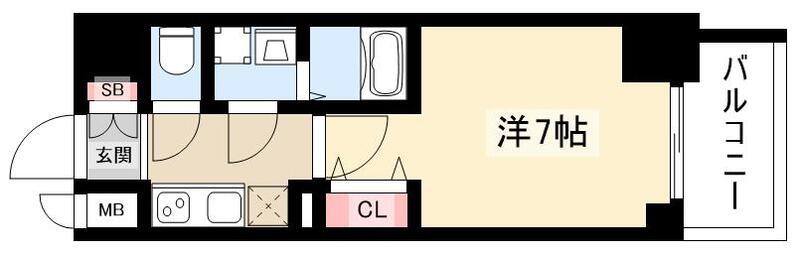 【S-RESIDENCE名駅NorthIIの間取り】