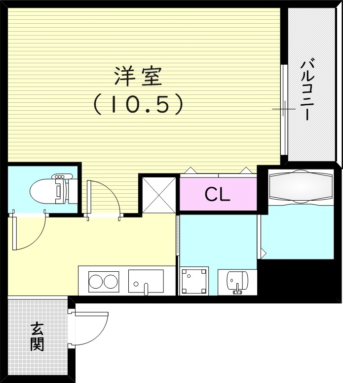 フジパレス出屋敷南の間取り