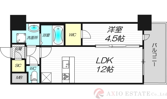 スプランディッド新大阪VIの間取り