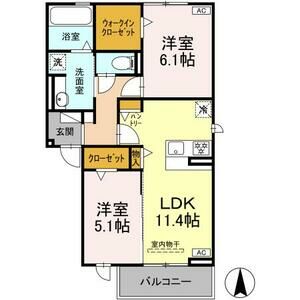 セレスティア江向の間取り