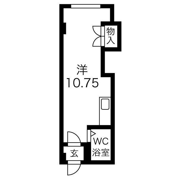 パラシオン南10条の間取り