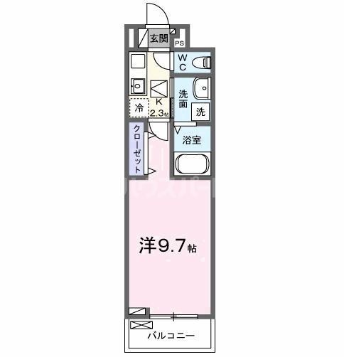 松戸市秋山のアパートの間取り