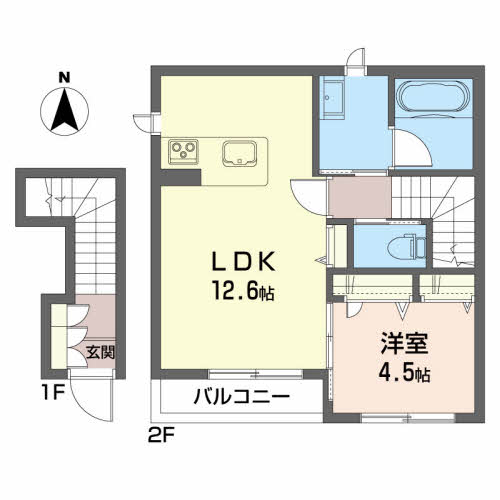 シャーメゾン高松（ＭＡＳＴ）の間取り