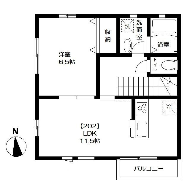 プランドール二和の間取り