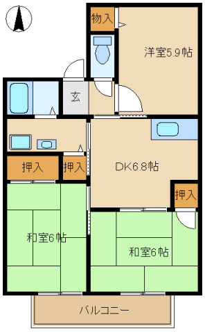 リヴェルテIIの間取り