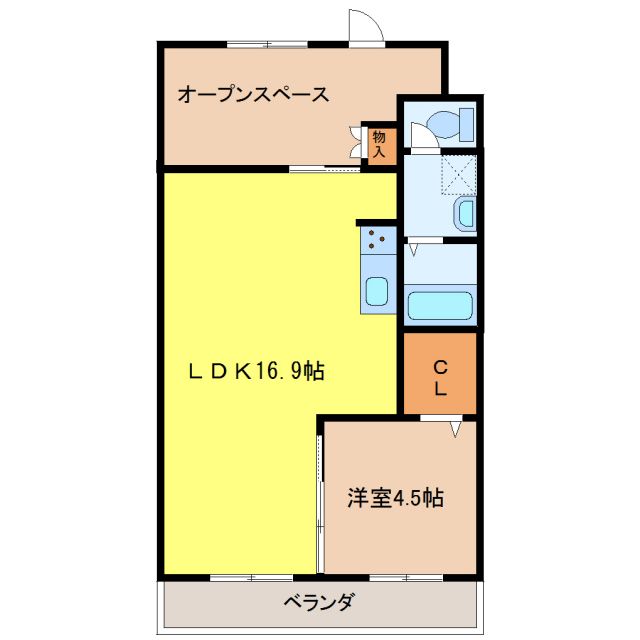 桑名市大字安永のマンションの間取り