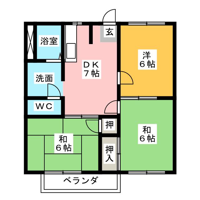 ヒルズ城山の間取り