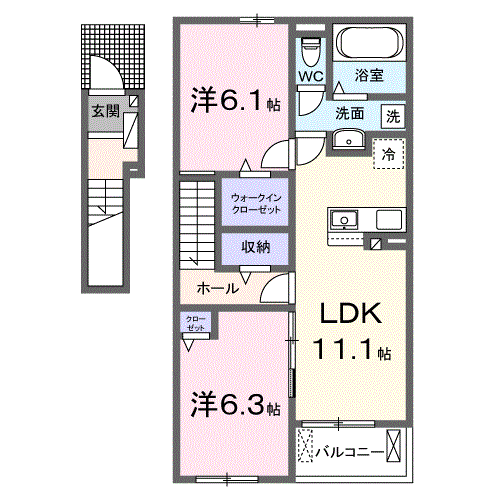 ルミエール　IIの間取り