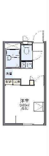 レオパレスプレミールの間取り