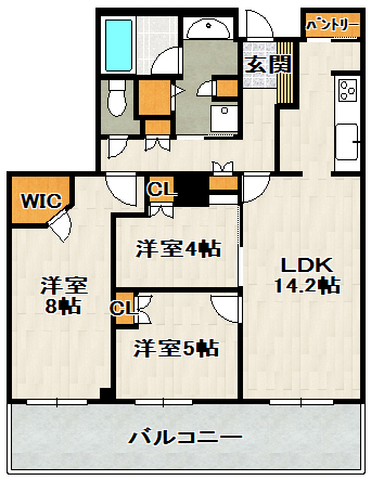 ジオタワー宝塚ＷＥＳＴの間取り