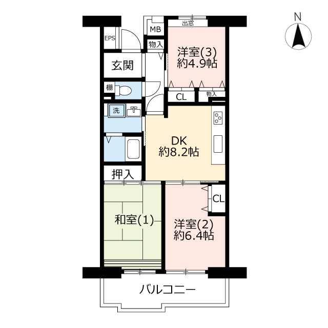 ＵＲコンフォール明神台の間取り