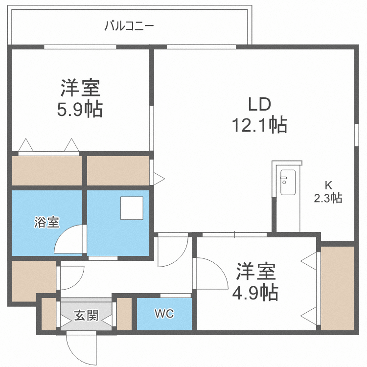 Ｌａ　Ｍｅｒｉｄｉａｎ　Ｃｅｎｔｒａｌの間取り