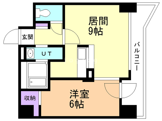 札幌市厚別区青葉町のマンションの間取り