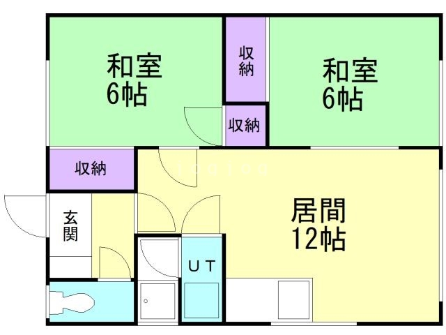 よもぎ団地（７４－１－３）の間取り