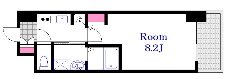 広島市西区中広町のマンションの間取り