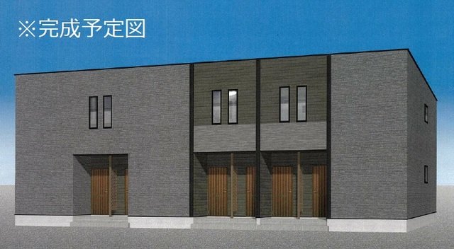 【由利本荘市石脇のアパートの建物外観】