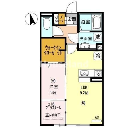 D-room SENZUの間取り