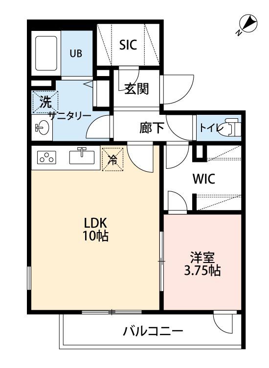 千葉市中央区春日のマンションの間取り