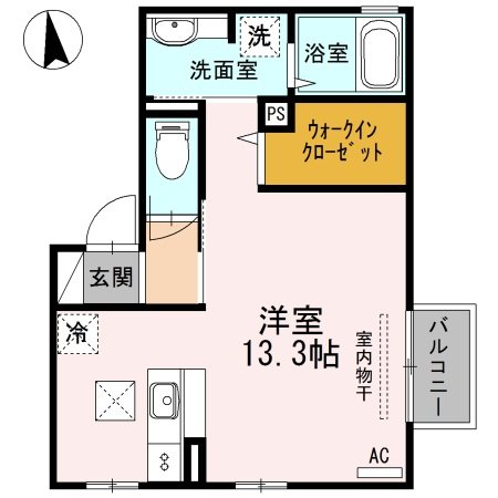 尾道市正徳町のアパートの間取り