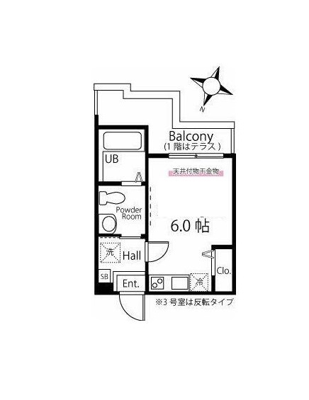 横浜市磯子区中原のアパートの間取り