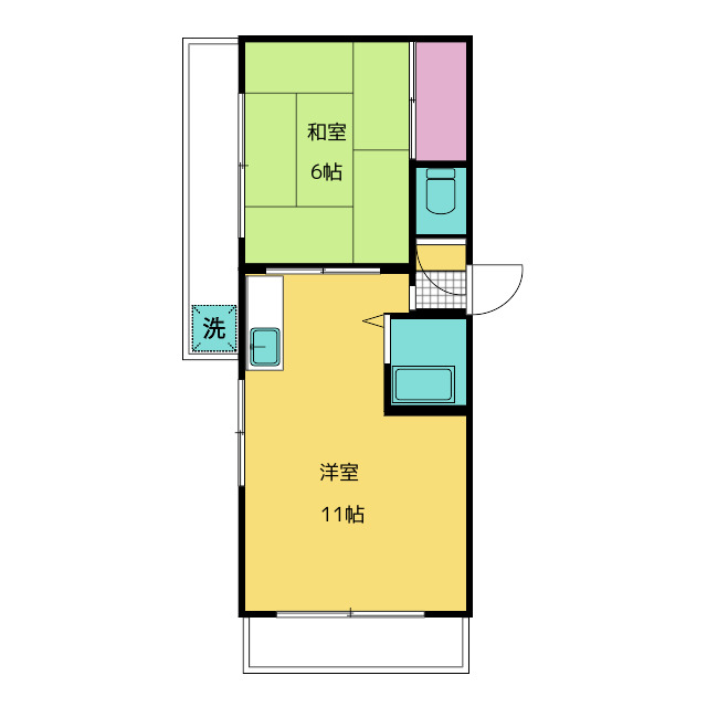 大田区羽田のマンションの間取り