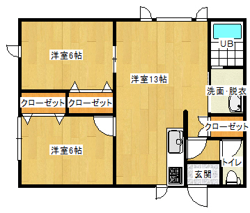 ハイツリールの間取り