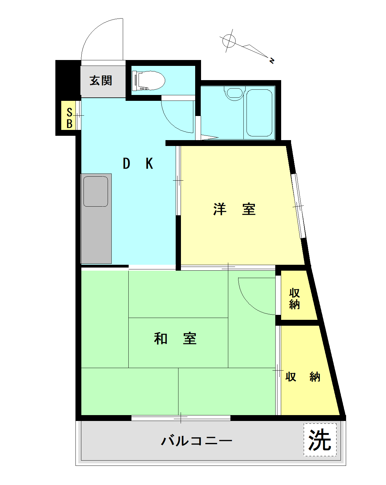 ラサール川口の間取り