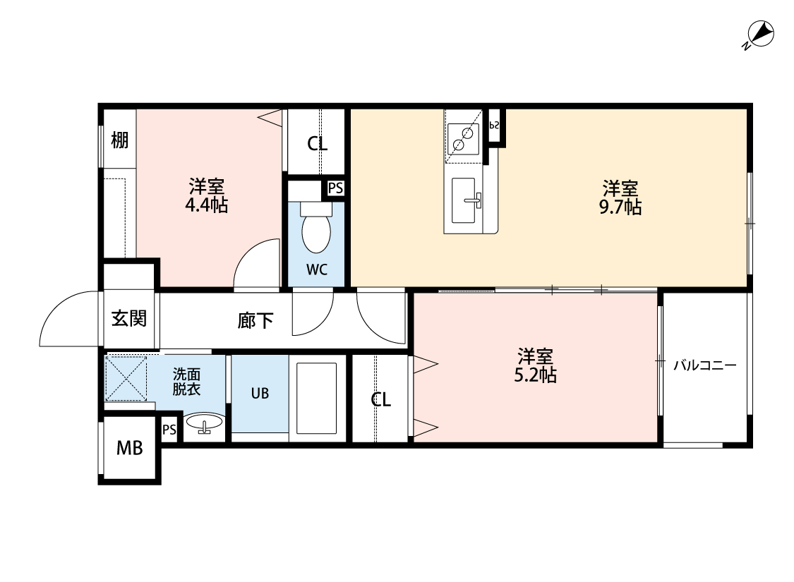 ＭＩＲＡＩＳＭ東本浦の間取り