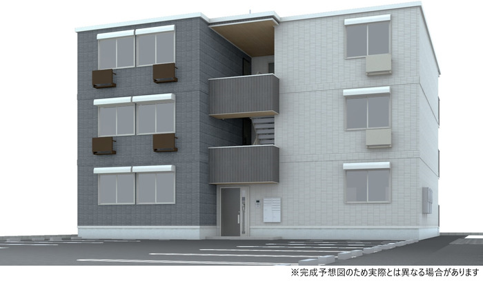 奈良市東九条町のアパートの建物外観