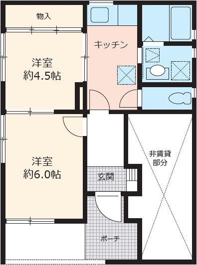 太子堂３丁目貸家の間取り