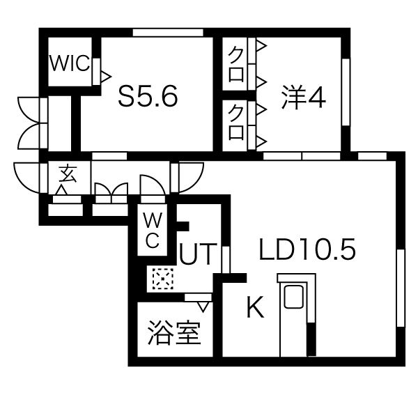 【RESIDENCE　SHINMEI　麻生の間取り】