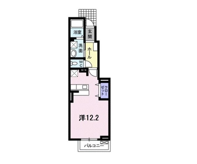 遠賀郡水巻町古賀のアパートの間取り