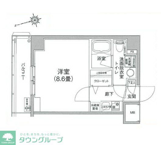 ティモーネプレミアム押上イーストの間取り