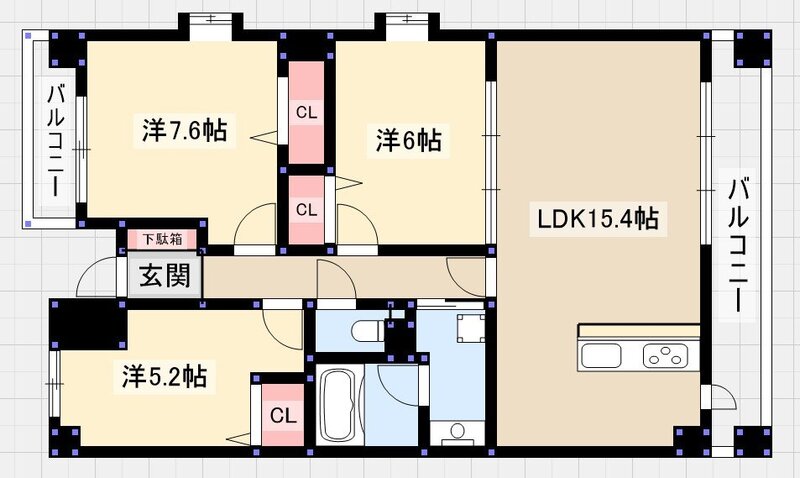 オベリスク寿の間取り