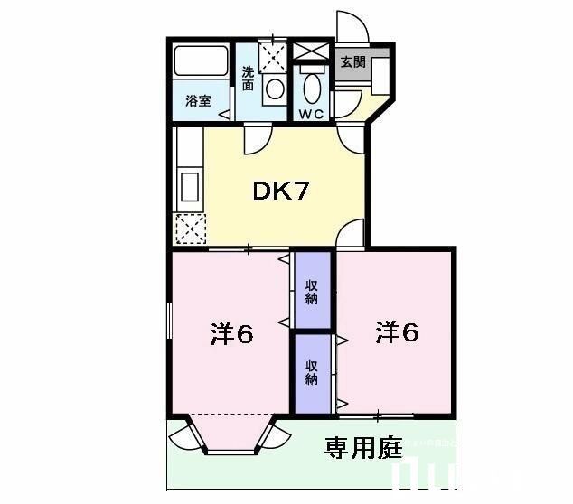 昭島市福島町のアパートの間取り