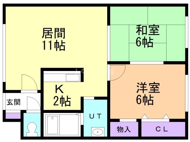 鈴蘭平岡の間取り