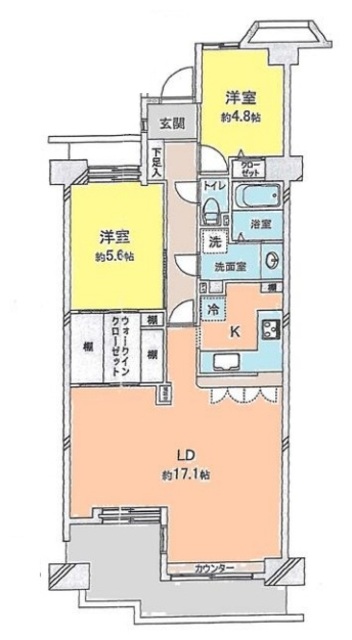 コスモ大和 スターアベニュー ファーストウイングの間取り