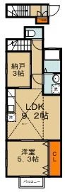 川崎市川崎区渡田新町のアパートの間取り