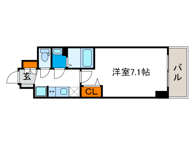 プレサンスOSAKA DOMECITY クロスティの間取り