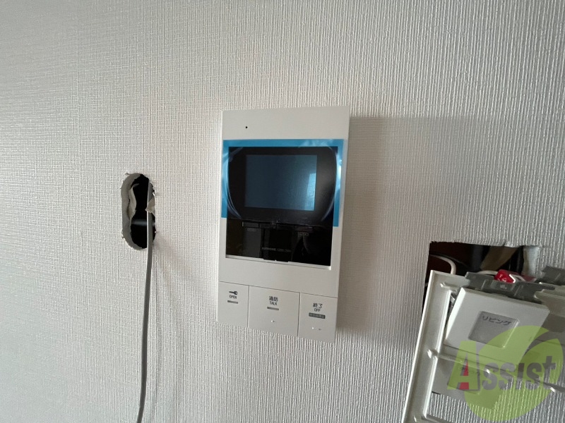 セキュリティ　インターホンは通話ができるので急な訪問があっても安心です。