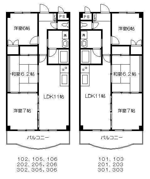 クレストＹＭＤ１の間取り