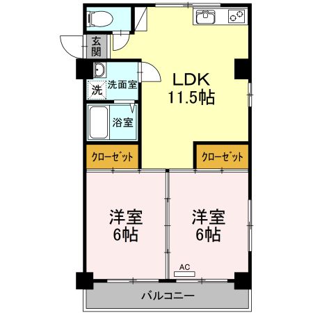 ドールハウス雄郡の間取り