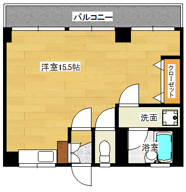 広島市南区皆実町のマンションの間取り