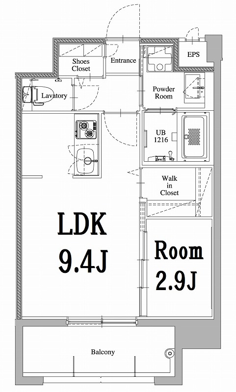 エンクレスト天神LARKの間取り