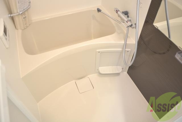 バス・シャワールーム　清潔でゆったりできますね。