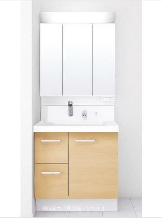 洗面設備　※完成建物と同設備になります。