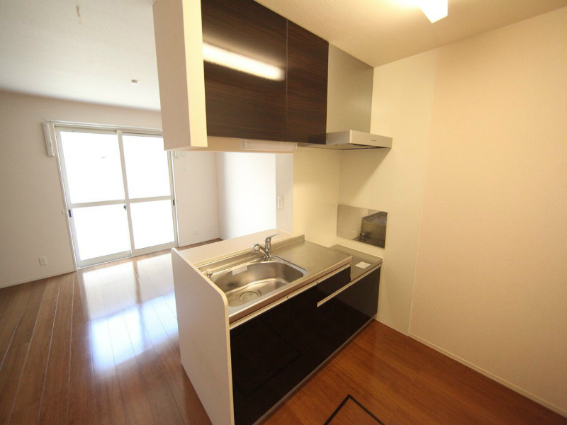 キッチン　カウンターキッチン（ガス2口コンロ設置できます）浄水器