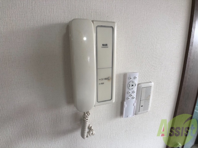 セキュリティ　来客時にはこちらのチャイムが鳴りますよ。