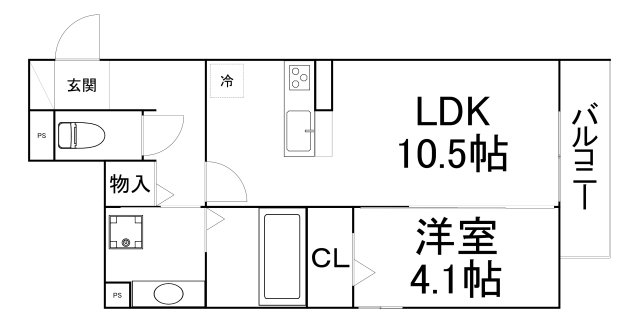 D room新今里の間取り写真