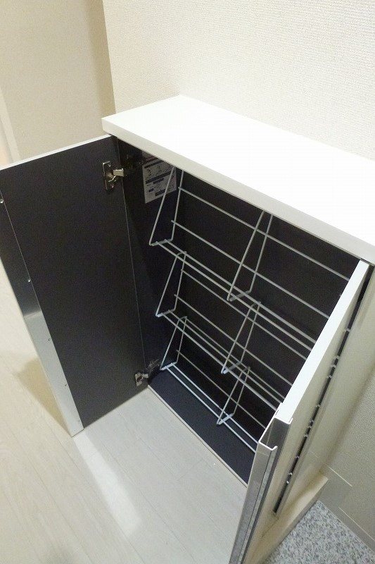 収納　シューズBOX（シミはカメラレンズの汚れなります）